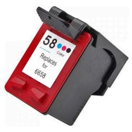 C6658A Cartuccia rigenerata per HP 58 colori 1100pag.