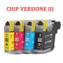 Cartuccia per Brother LC-123 ciano con CHIP VERSIONE III