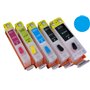 Cartuccia ricaricabile vuota per .Canon CLI-521 ciano con chip autoreset