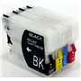 Cartuccia ricaricabile vuota per Brother LC960 LC970 LC1000 nero