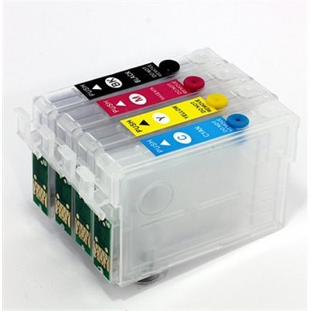 Cartuccia ricaricabile vuota per Epson T1293 magenta con chip autoreset