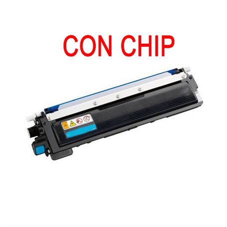 CON CHIP Toner per Brother TN-247 HL-L3210 L3230 L3270 ciano 2300pag.