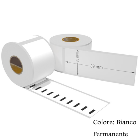 Etichette adesive permanente per DYMO DM-99012 S0722400 89mm*36mm 260pz