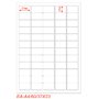 Etichette adesivo formato A4 165g 37,5*23,5mm n.60 etichette/foglio (conf.100foglio)