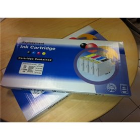 10 Cartucce Com T01811-1812-1813-1814 (4x black+6 color)