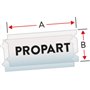 Black on Clear Com BMP21LAB Plus-12.7mmx6.4m M21-500-430-CL