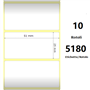 White 51x25mm, 5180 Et/Rotolo Z-2000D, 2x1x3 Core, 10 Rolls