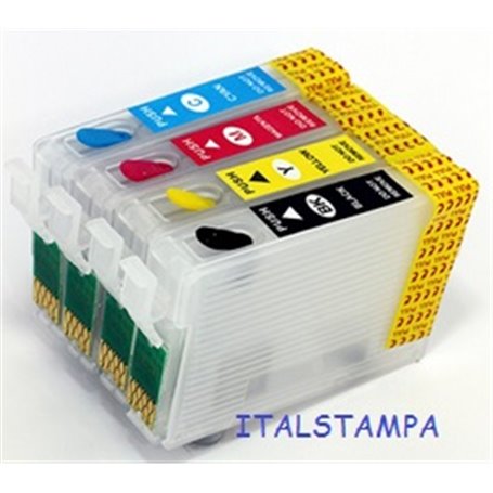 Cartuccia ricaricabile vuota per Epson T1632 ciano con chip autoreset