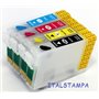 Cartuccia ricaricabile vuota per Epson T1632 ciano con chip autoreset