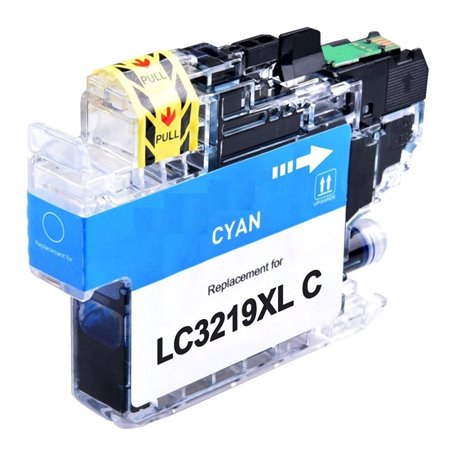 SENZA SCATOLA Cartuccia compatibile per Brother LC-3219 ciano 1500pag.con chip aggiornato