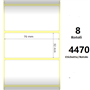 White 70x32mm,4470 Et/Rotolo Z-1000D,2.8x1.3x3 Core,8 Rolls