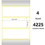 White 102x38mm, 4225 Et/Rotolo Z-2000D,4x1.5x3Core, 4 Rolls
