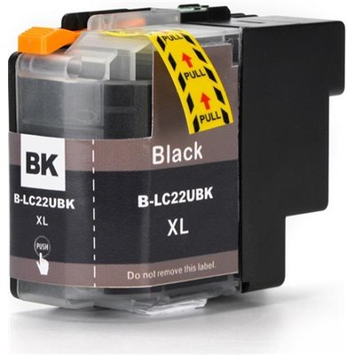Cartuccia per Brother LC-22UBK MFC-J985DW DCP-J785DW nero 2400pag.