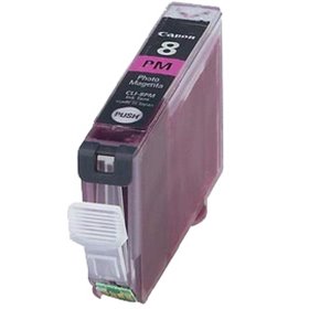 Cartuccia per Canon CLI-8 magenta fotografica con chip