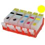 Cartuccia ricaricabile vuota .per Canon CLI-526 giallo con chip autoreset