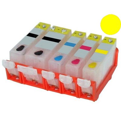 Cartuccia ricaricabile vuota .per Canon CLI-526 giallo con chip autoreset