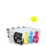 Cartuccia ricaricabile vuota per Brother LC985 LC980 LC1100 giallo