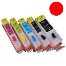 Cartuccia ricaricabile vuota per Canon .CLI-551 magenta con chip autoreset