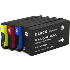 Cartuccia rigenerata per HP 963XL 3JA30AE nero 2000pag.