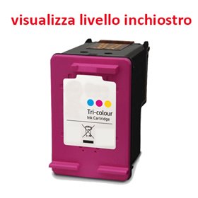 CC644EE Cartuccia rigenerata per HP 300XL colori alta capacita' 900pag.visualizza livello inchiostro