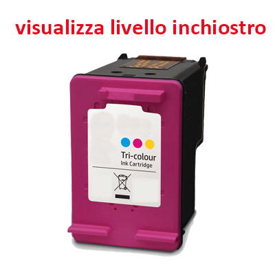 CC644EE Cartuccia rigenerata per HP 300XL colori alta capacita' 900pag.visualizza livello inchiostro