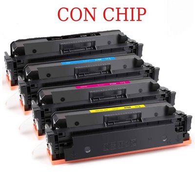 CON CHIP Toner compatibile per HP M454 W2032X 415X giallo 6000pag.