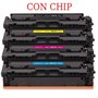 CON CHIP Toner compatibile per HP MFP M283 W2211X 207X ciano 2450pag.