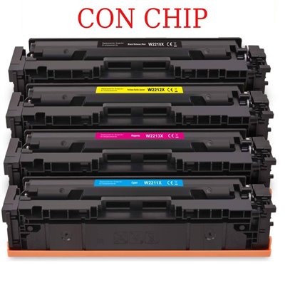CON CHIP Toner compatibile per HP MFP M283 W2213X 207X magenta 2450pag.