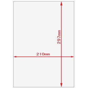 Etichette adesivo formato A4 165g 210*297mm n.1 etichette/foglio (conf.100foglio)