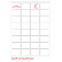 Etichette adesivo formato A4 165g 47,5*35,5mm n.32 etichette/foglio (conf.100foglio)