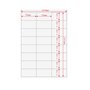 Etichette adesivo formato A4 165g 70*36mm n.24 etichette/foglio (conf.100foglio)