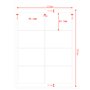Etichette adesivo formato A4 165g 99,1*67,7 mm n.8 etichette/foglio (conf.100foglio)