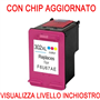 F6U67AE Cartuccia rigenerata per HP 302XL colori visualizza livello inchiostro con CHIP AGGIORNATO