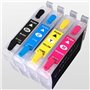 Kit 4 Cartuccia ricaricabili per Epson T2991-T2994 nero con chip autoreset