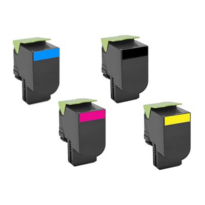 Toner per Lexmark CX310 CX410 CX510 80C2SY0 giallo 2000pag.