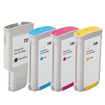 130ml Yellow compa Hp Designjet T730 ,T830 728Y