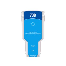 300ML Cyan Reman HP DesignJet T850,T870,XT870,XT950676M6A