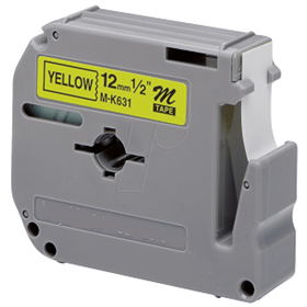 Laminato Black-Yellow 12mmX8m Brother labelMK-631BZ