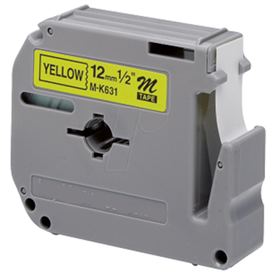 Laminato Black-Yellow 12mmX8m Brother labelMK-631BZ