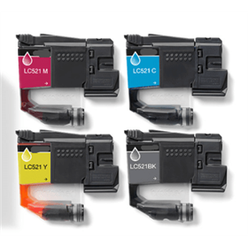 Yellow Compatible Cartridge DCP-J1260W/J1313DW/J1360DW/J1460DW-0.5KLC521Y