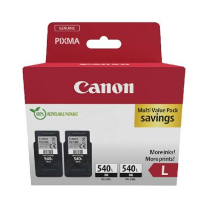 CARTUCCE ORIGINALE CANON CONFEZIONE DOPPIA NERO PG540L