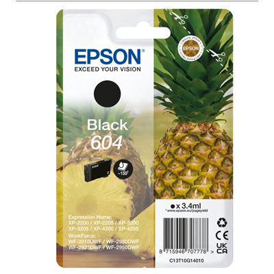 CARTUCCE ORIGINALE EPSON INK ANANAS BLACK 604