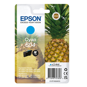CARTUCCE ORIGINALE EPSON INK ANANAS CYAN 604