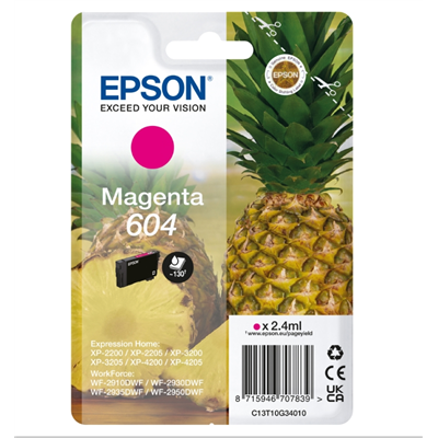 CARTUCCE ORIGINALE EPSON INK ANANAS MAGENTA 604
