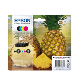 CARTUCCE ORIGINALE EPSON 604 MULTIPACK NERO E COLORI ANANAS 