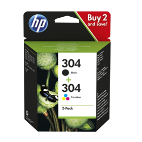 CARTUCCE ORIGINALE HP 304 INK CARTRIDGE COMBO 2-PACK