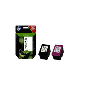 CARTUCCE ORIGINALE HP MULTIPACK NERO E COLORE HP 62 