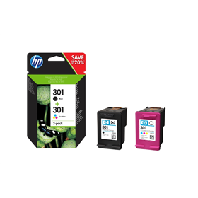 CARTUCCE ORIGINALE HP MULTIPACK NERO E COLORE HP 301 
