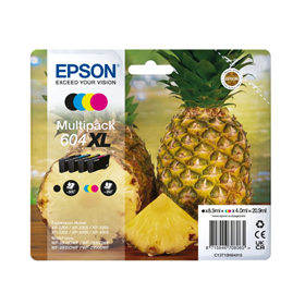 CARTUCCE ORIGINALE EPSON MULTIPACK 604XL ANANAS 4 COLORI