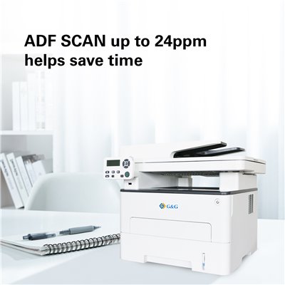 G&G M4100DW Multifunzione A4, 33ppm Wi-Fi Flatbed & ADF 